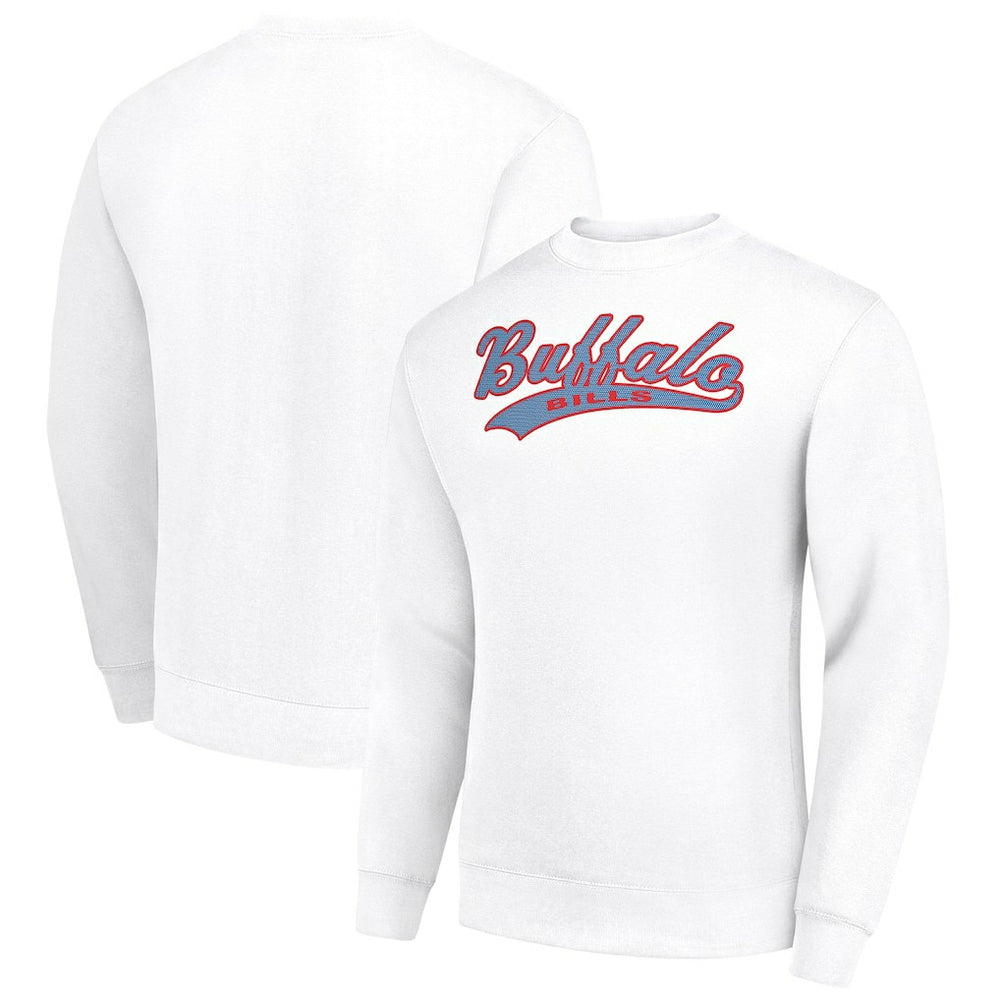 Buffalo Bills  Starter Tailsweep Team Graphic Tri-Blend Fleece Pullover Sweatshirt