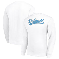 Detroit Lions  Starter Tailsweep Team Graphic Tri-Blend Fleece Pullover Sweatshirt