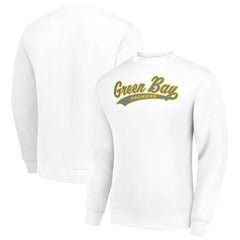 Green Bay Packers  Starter Tailsweep Team Graphic Tri-Blend Fleece Pullover Sweatshirt