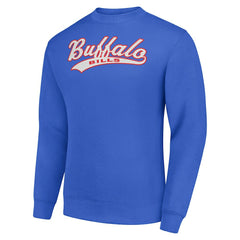 Buffalo Bills  Starter Tailsweep Team Graphic Tri-Blend Fleece Pullover Sweatshirt