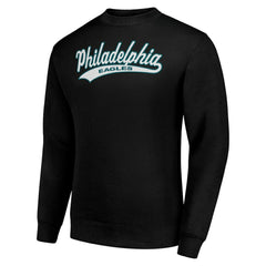 Philadelphia Eagles  Starter Tailsweep Team Graphic Tri-Blend Fleece Pullover Sweatshirt