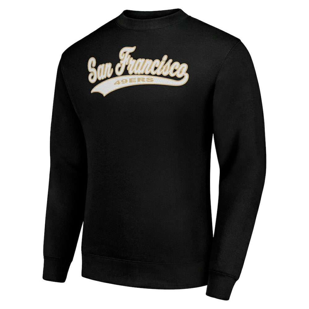 San Francisco 49ers  Starter Tailsweep Team Graphic Tri-Blend Fleece Pullover Sweatshirt