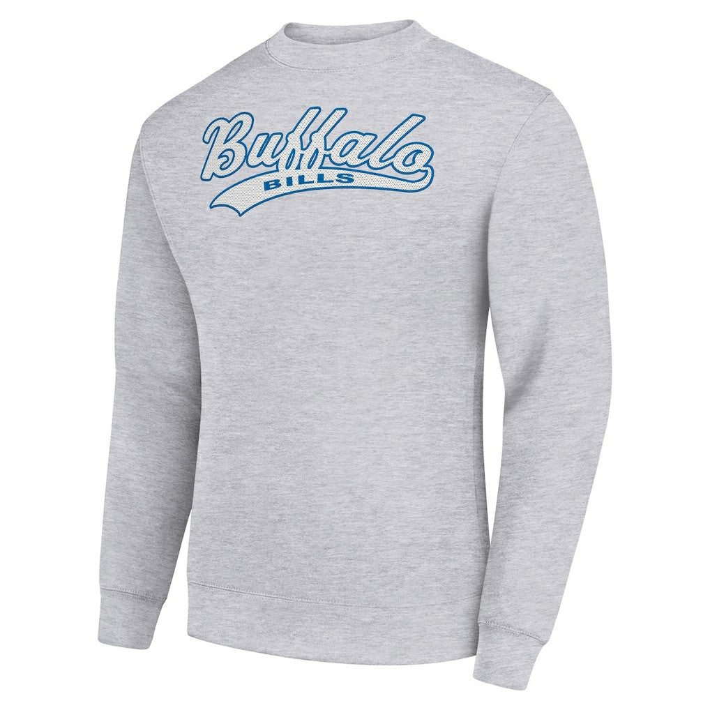 Buffalo Bills  Starter Tailsweep Team Graphic Tri-Blend Fleece Pullover Sweatshirt