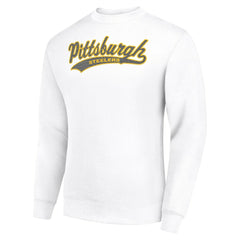 Pittsburgh Steelers  Starter Tailsweep Team Graphic Tri-Blend Fleece Pullover Sweatshirt