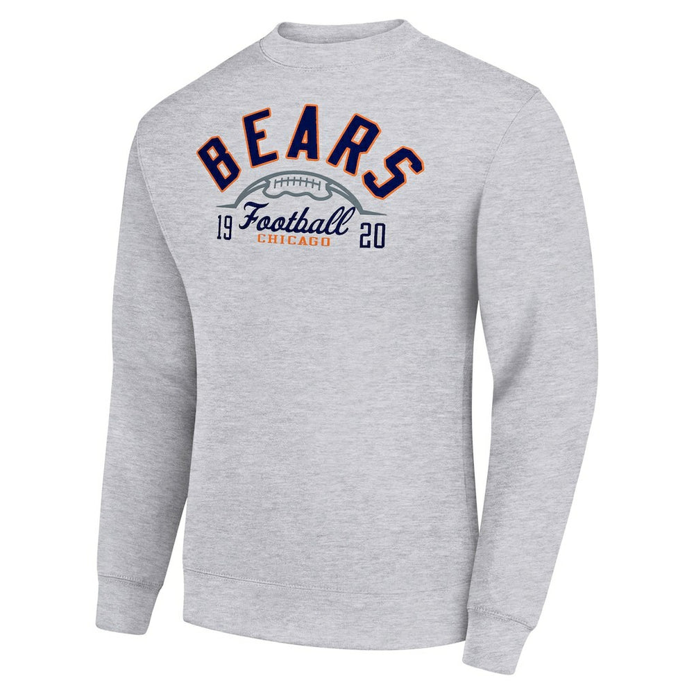 Chicago Bears  Starter Half Ball Team Graphic Tri-Blend Fleece Pullover Sweatshirt