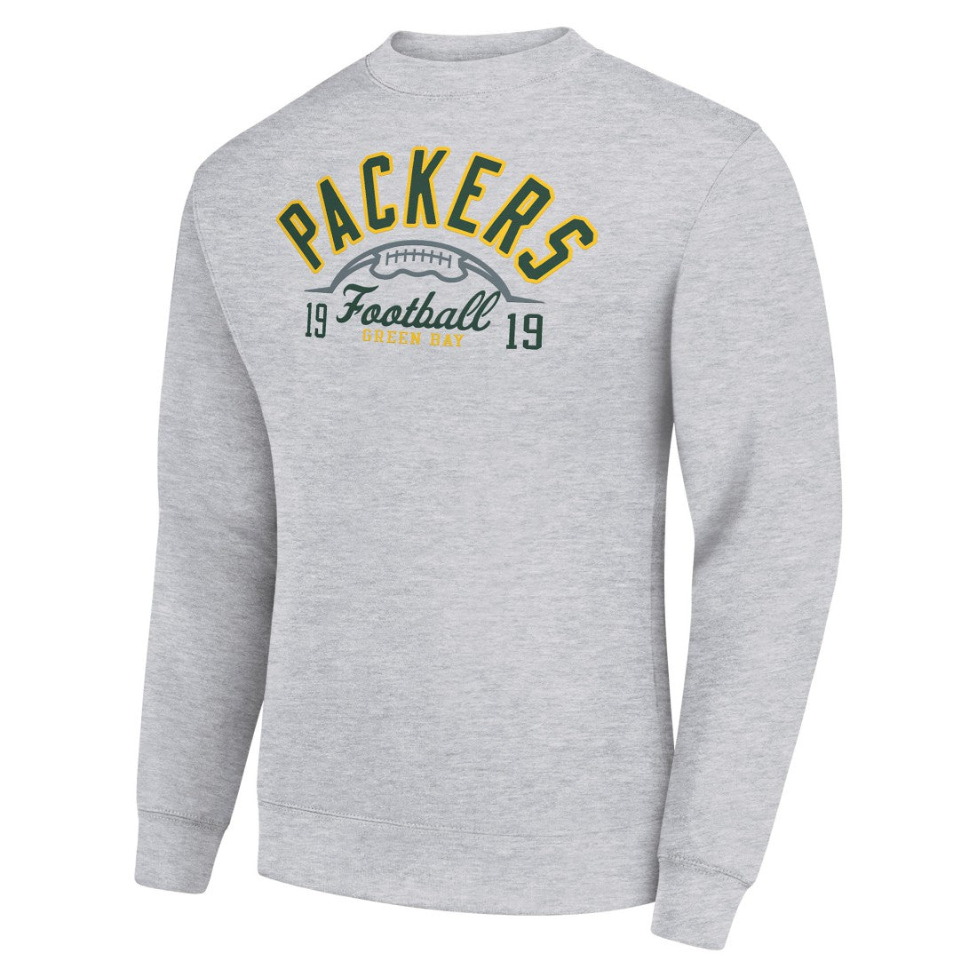 Green Bay Packers  Starter Half Ball Team Graphic Tri-Blend Fleece Pullover Sweatshirt