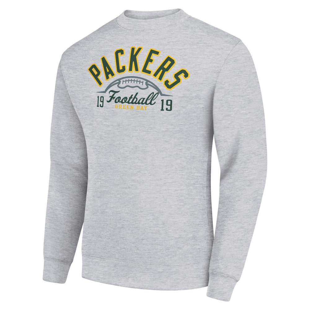 Green Bay Packers  Starter Half Ball Team Graphic Tri-Blend Fleece Pullover Sweatshirt