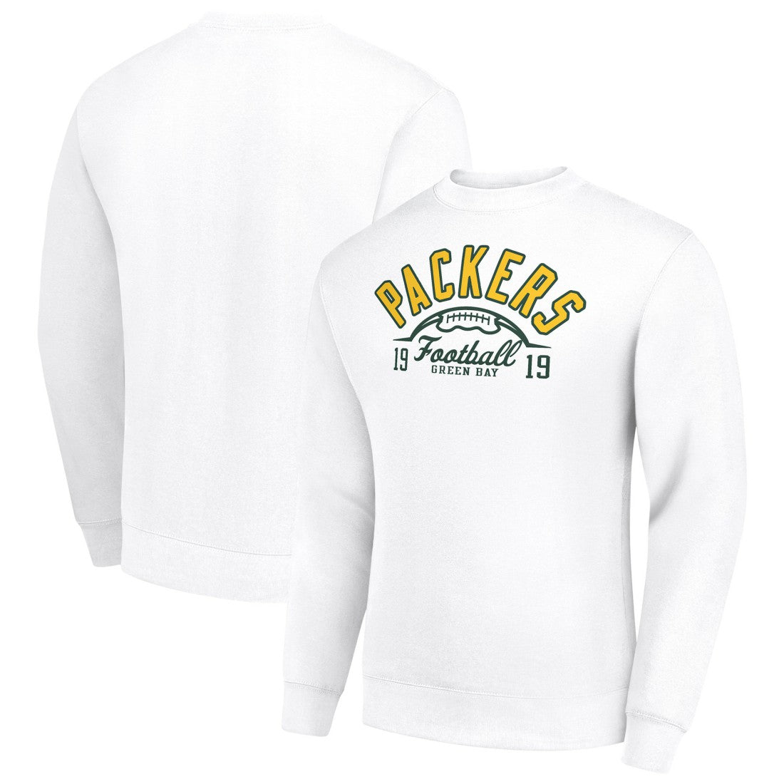Green Bay Packers  Starter Half Ball Team Graphic Tri-Blend Fleece Pullover Sweatshirt