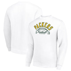 Green Bay Packers  Starter Half Ball Team Graphic Tri-Blend Fleece Pullover Sweatshirt