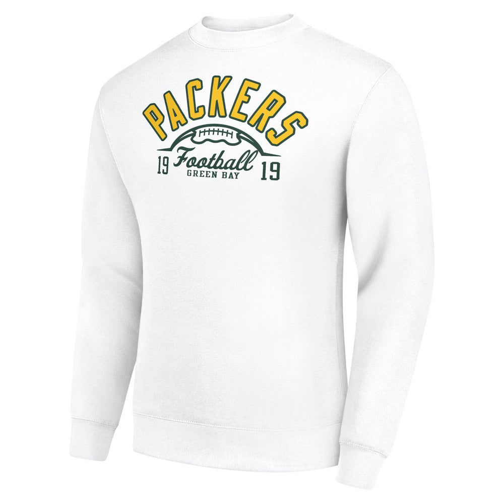 Green Bay Packers  Starter Half Ball Team Graphic Tri-Blend Fleece Pullover Sweatshirt