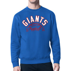 New York Giants  Starter Half Ball Team Graphic Fleece Pullover Sweatshirt
