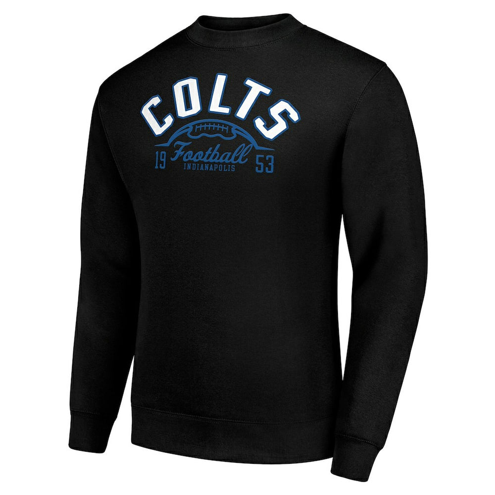Indianapolis Colts  Starter Half Ball Team Graphic Fleece Pullover Sweatshirt