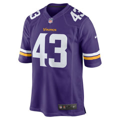Minnesota Vikings Nike Andrew Van Ginkel  Team Game Jersey