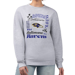 Baltimore Ravens  G-III 4Her by Carl Banks Women's Collage Graphic Fleece Pullover Sweatshirt