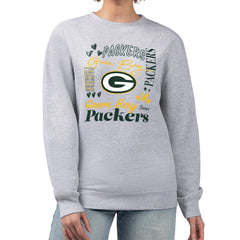 Green Bay Packers  G-III 4Her by Carl Banks Women's Collage Graphic Fleece Pullover Sweatshirt