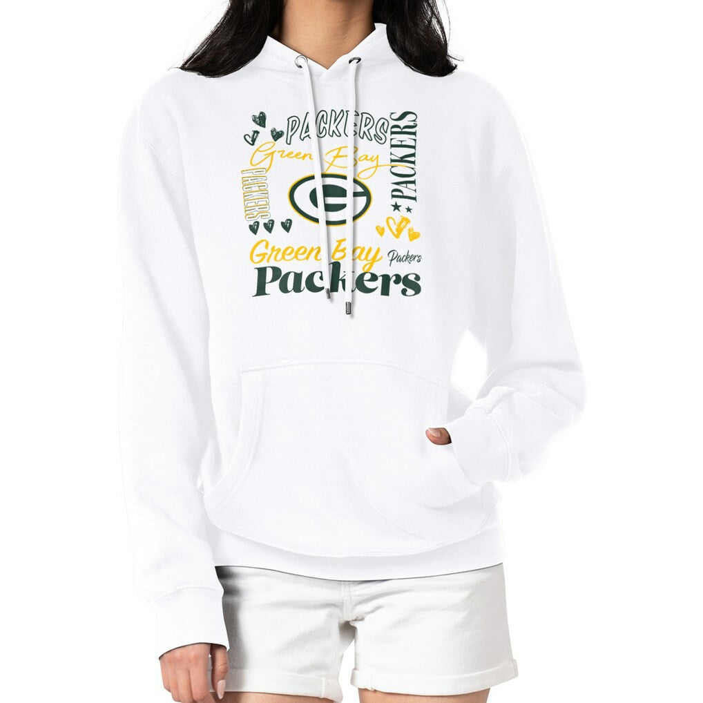 Green Bay Packers  G-III 4Her by Carl Banks Women's Collage Graphic Fleece Pullover Hoodie