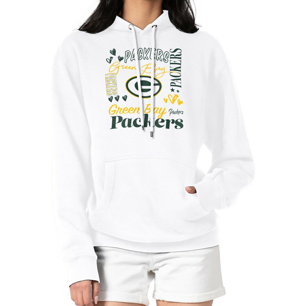 Green Bay Packers  G-III 4Her by Carl Banks Women's Collage Graphic Fleece Pullover Hoodie