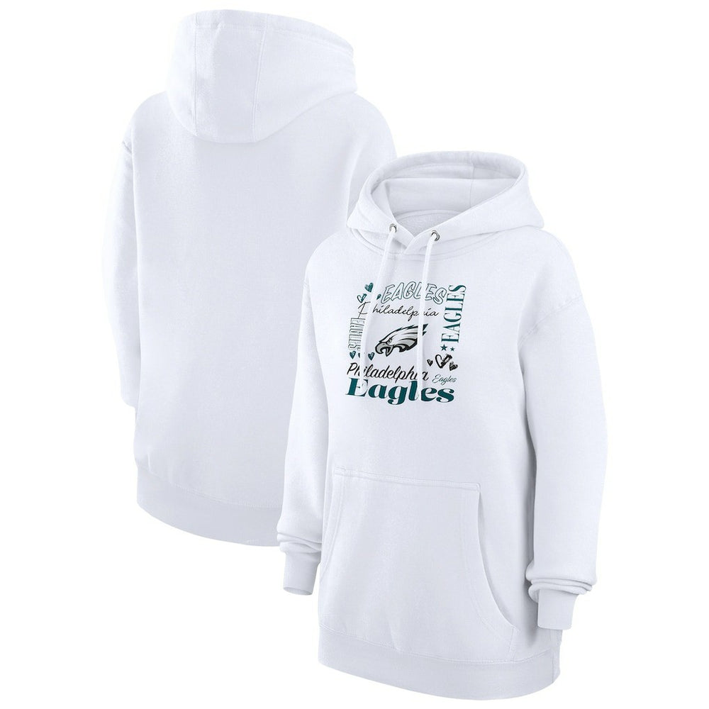 Philadelphia Eagles  G-III 4Her by Carl Banks Women's Collage Graphic Fleece Pullover Hoodie