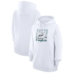 Philadelphia Eagles  G-III 4Her by Carl Banks Women's Collage Graphic Fleece Pullover Hoodie