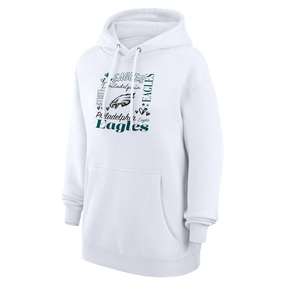 Philadelphia Eagles  G-III 4Her by Carl Banks Women's Collage Graphic Fleece Pullover Hoodie