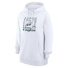 Philadelphia Eagles  G-III 4Her by Carl Banks Women's Collage Graphic Fleece Pullover Hoodie