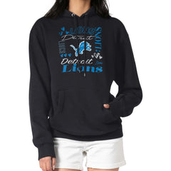 Detroit Lions  G-III 4Her by Carl Banks Women's Collage Graphic Fleece Pullover Hoodie