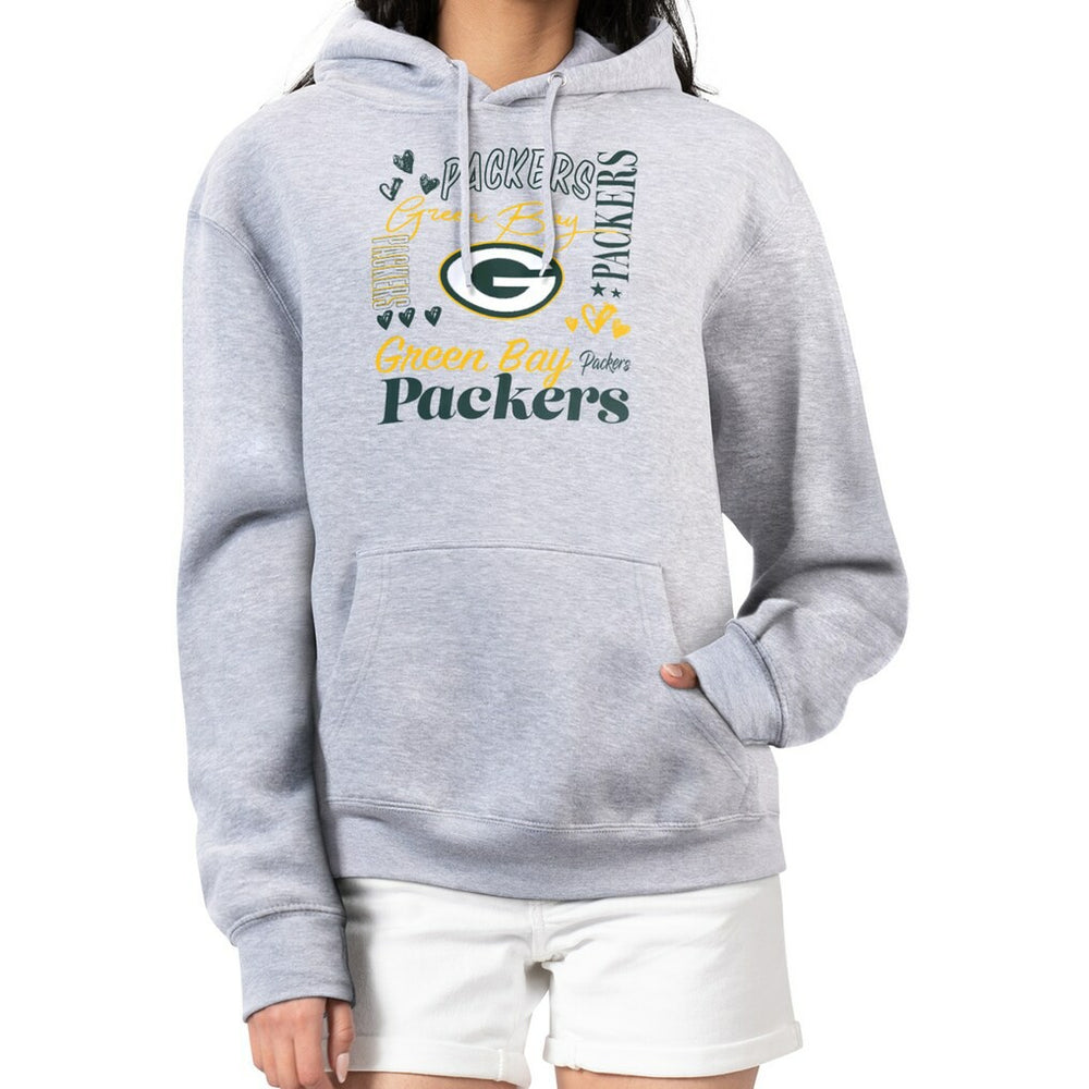 Green Bay Packers  G-III 4Her by Carl Banks Women's Collage Graphic Fleece Pullover Hoodie