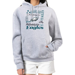 Philadelphia Eagles  G-III 4Her by Carl Banks Women's Collage Graphic Fleece Pullover Hoodie