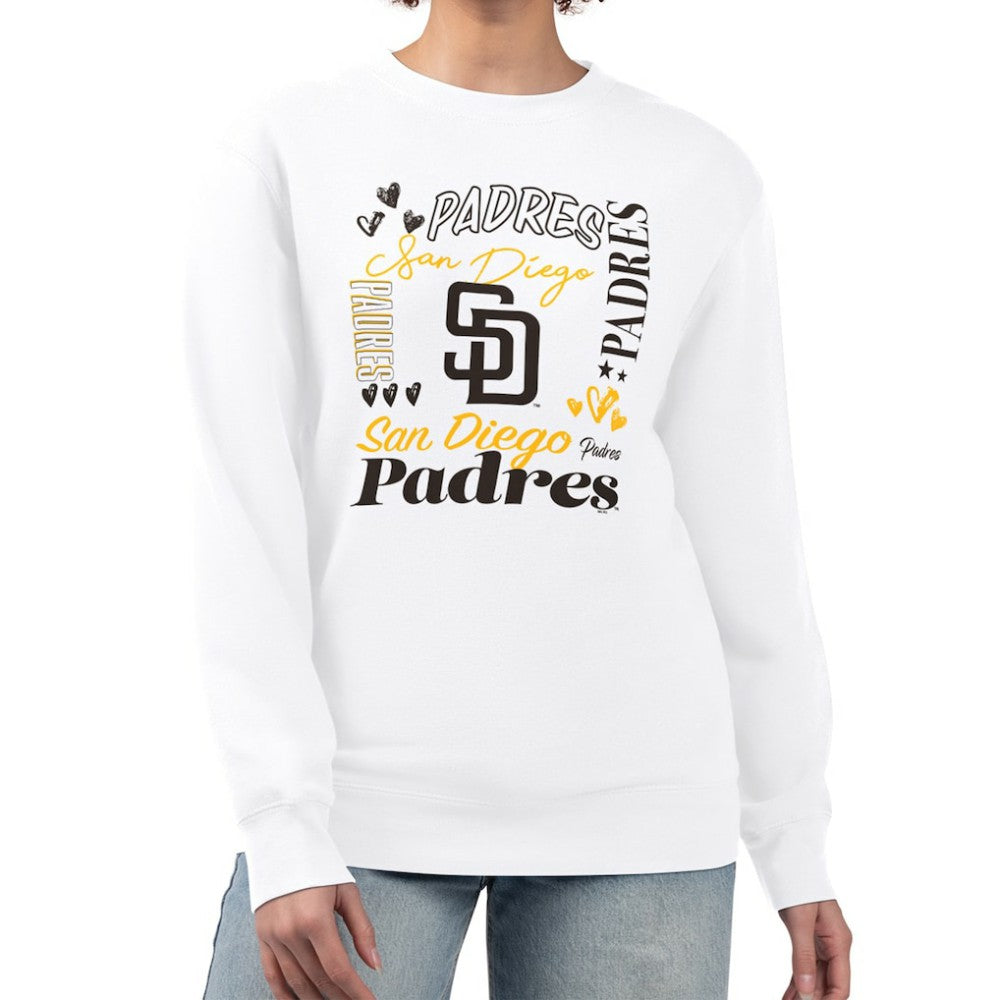 San Diego Padres G-III 4Her by Carl Banks Women's Collage Team Graphic Fleece Pullover Hoodie | MLB Discount