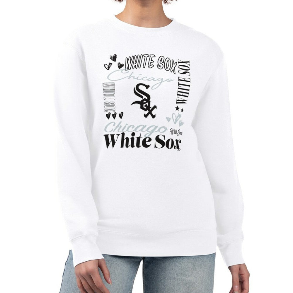 Chicago White Sox G-III 4Her by Carl Banks Women's Collage Team Graphic Fleece Pullover Hoodie | MLB Sale