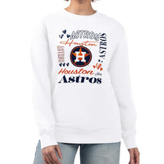 Houston Astros G-III 4Her by Carl Banks Women's Collage Team Graphic Fleece Pullover Hoodie | MLB Online