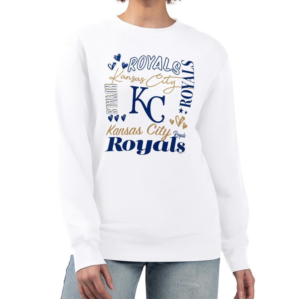 Kansas City Royals G-III 4Her by Carl Banks Women's Collage Team Graphic Fleece Pullover Hoodie | MLB US