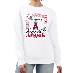 Los Angeles Angels G-III 4Her by Carl Banks Women's Collage Team Graphic Fleece Pullover Hoodie | MLB Shop