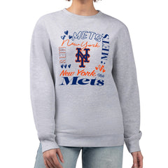 New York Mets G-III 4Her by Carl Banks Women's Collage Team Graphic Fleece Pullover Hoodie | MLB Near me