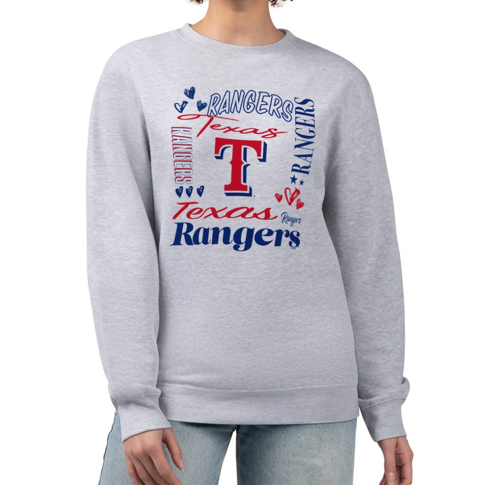 Texas Rangers G-III 4Her by Carl Banks Women's Collage Team Graphic Fleece Pullover Hoodie | MLB US