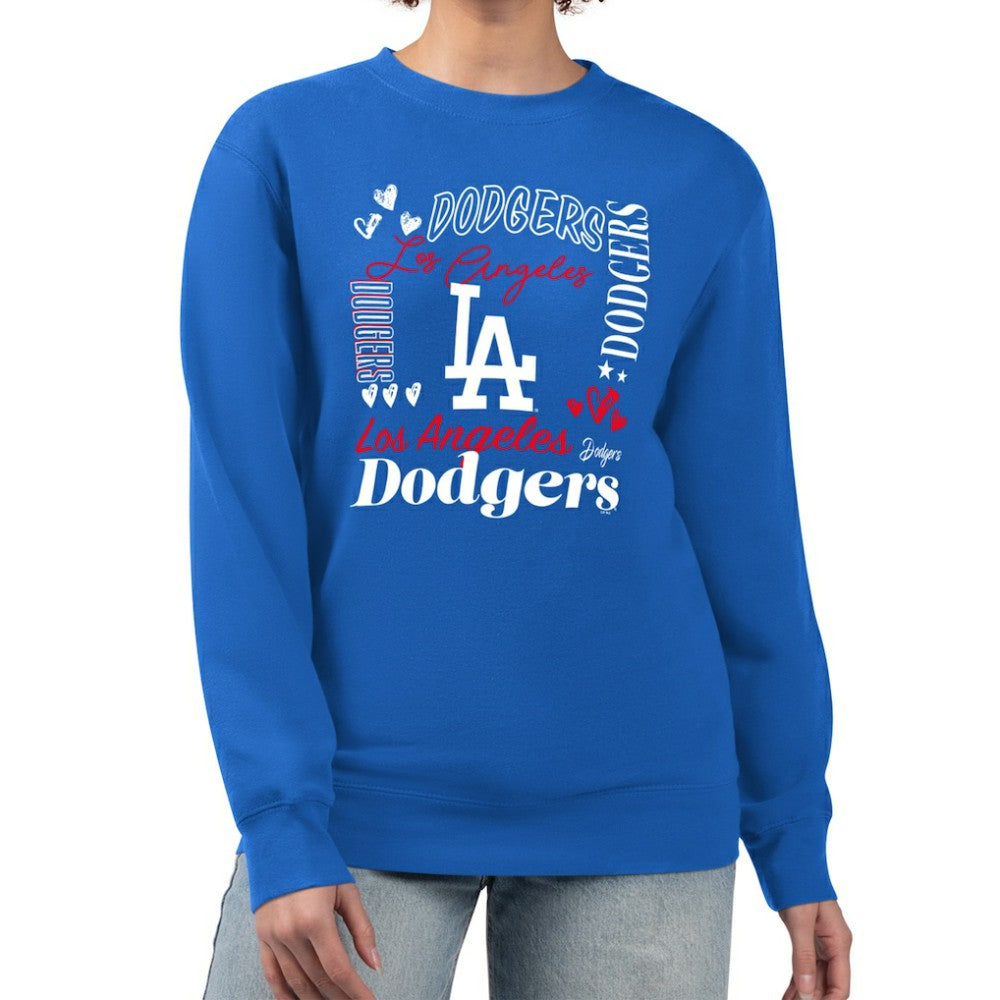 Los Angeles Dodgers G-III 4Her by Carl Banks Women's Collage Team Graphic Fleece Pullover Hoodie | MLB Near me
