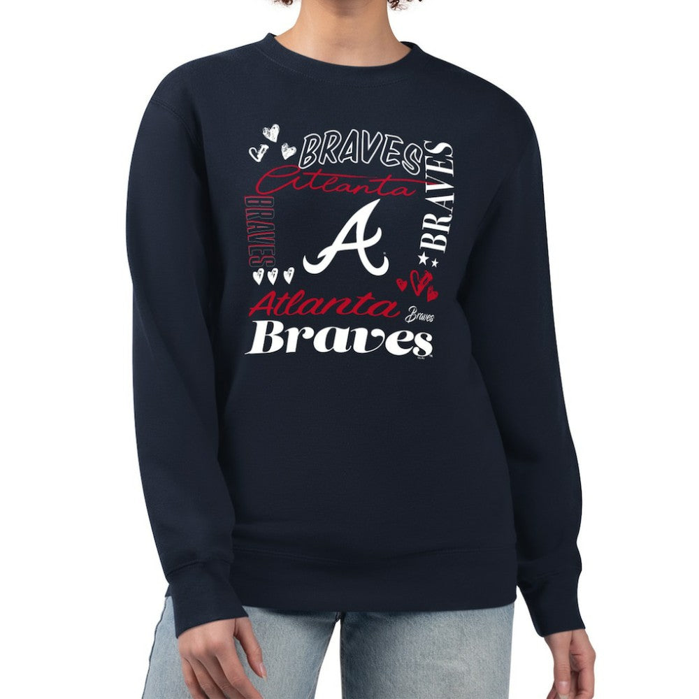 Atlanta Braves G-III 4Her by Carl Banks Women's Collage Team Graphic Fleece Pullover Hoodie | MLB Near me