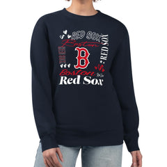 Boston Red Sox G-III 4Her by Carl Banks Women's Collage Team Graphic Fleece Pullover Hoodie | MLB On Sale