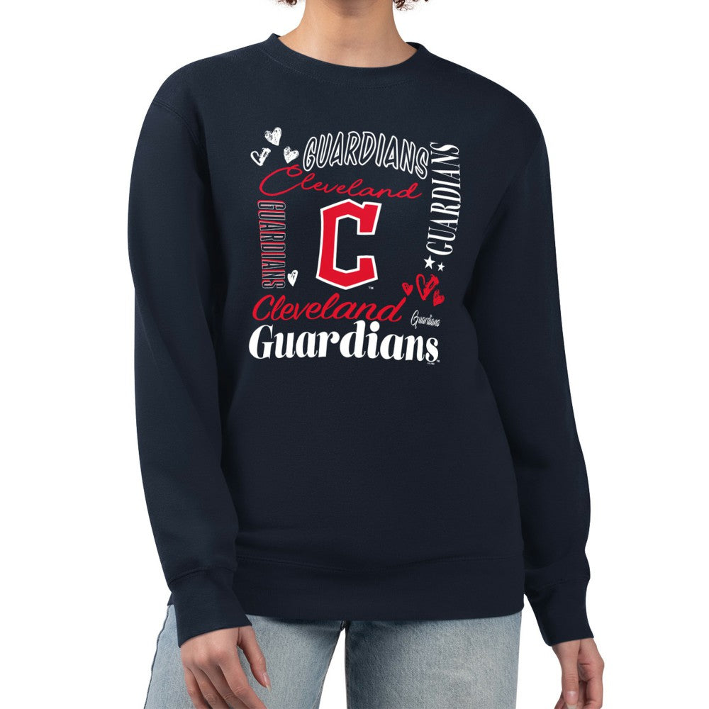 Cleveland Guardians G-III 4Her by Carl Banks Women's Collage Team Graphic Fleece Pullover Hoodie | MLB Discount