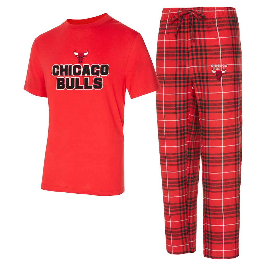 Chicago Bulls Concepts Sport Vector Top & Flannel Pants Sleep Set Online
