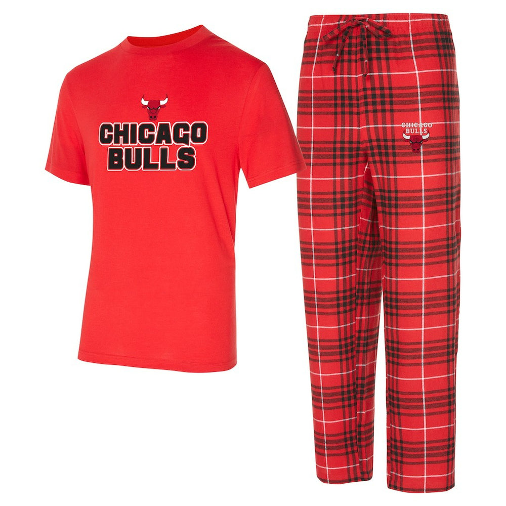 Chicago Bulls Concepts Sport Vector Top & Flannel Pants Sleep Set Online