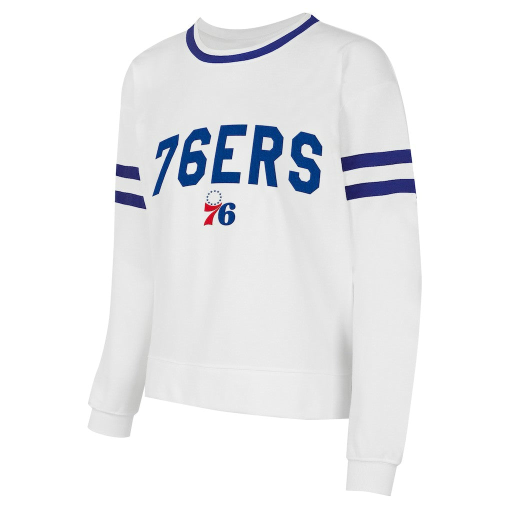 Philadelphia 76ers Concepts Sport Women's Borough Pullover Sweatshirt Discount