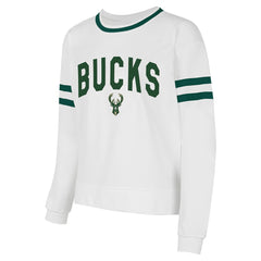 Milwaukee Bucks Concepts Sport Women's Borough Pullover Sweatshirt For Sale