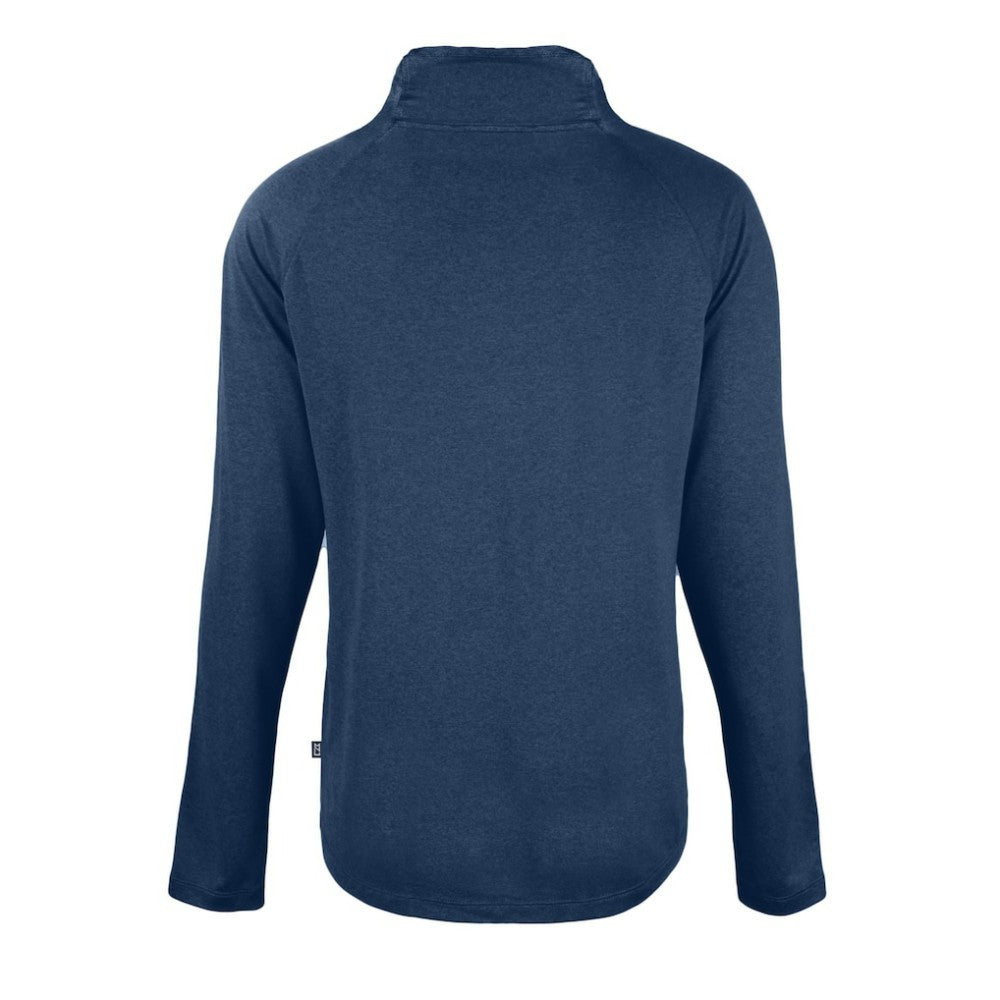 Detroit Tigers Cutter & Buck Women's Cooperstown Collection Coastline Epic Comfort Eco Recycled Funnel Neck Raglan Pullover Top | MLB On Sale