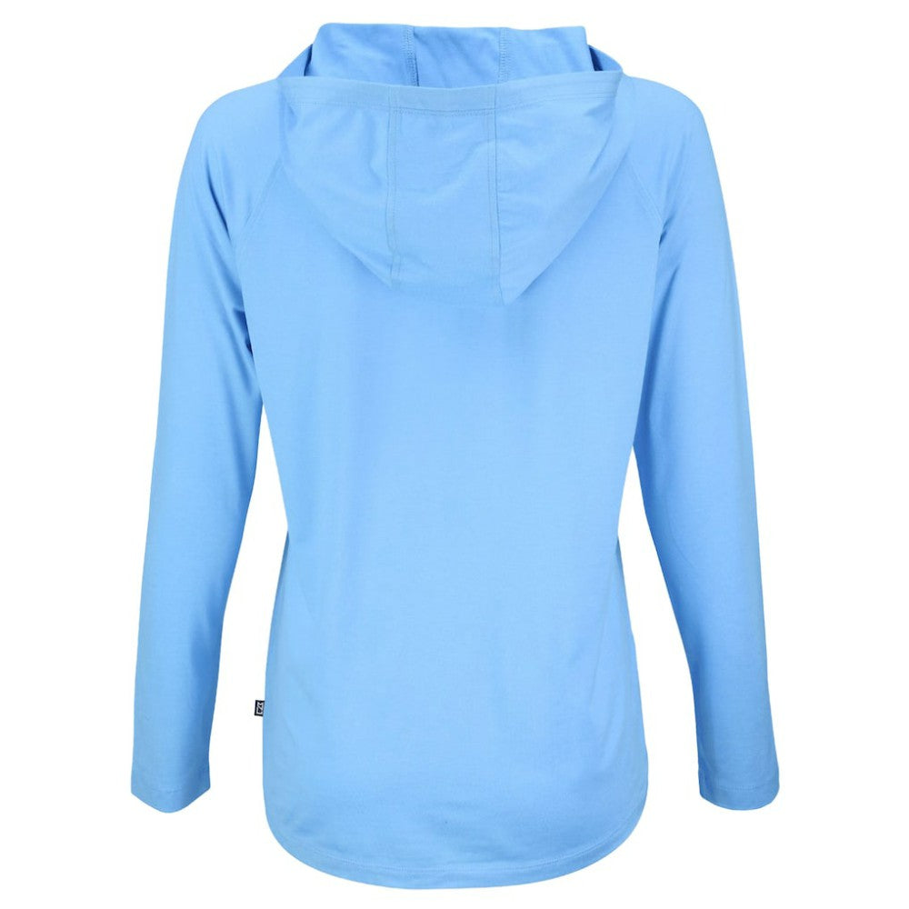 Chicago Cubs Cutter & Buck Women's City Connect Coastline Epic Comfort Eco Recycled Hoodie Raglan Long Sleeve T-Shirt | MLB Discount