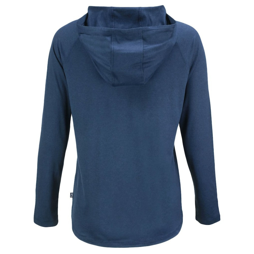 Chicago Cubs Cutter & Buck Women's  Coastline Epic Comfort Eco Recycled Hoodie Raglan Long Sleeve T-Shirt | MLB Near me