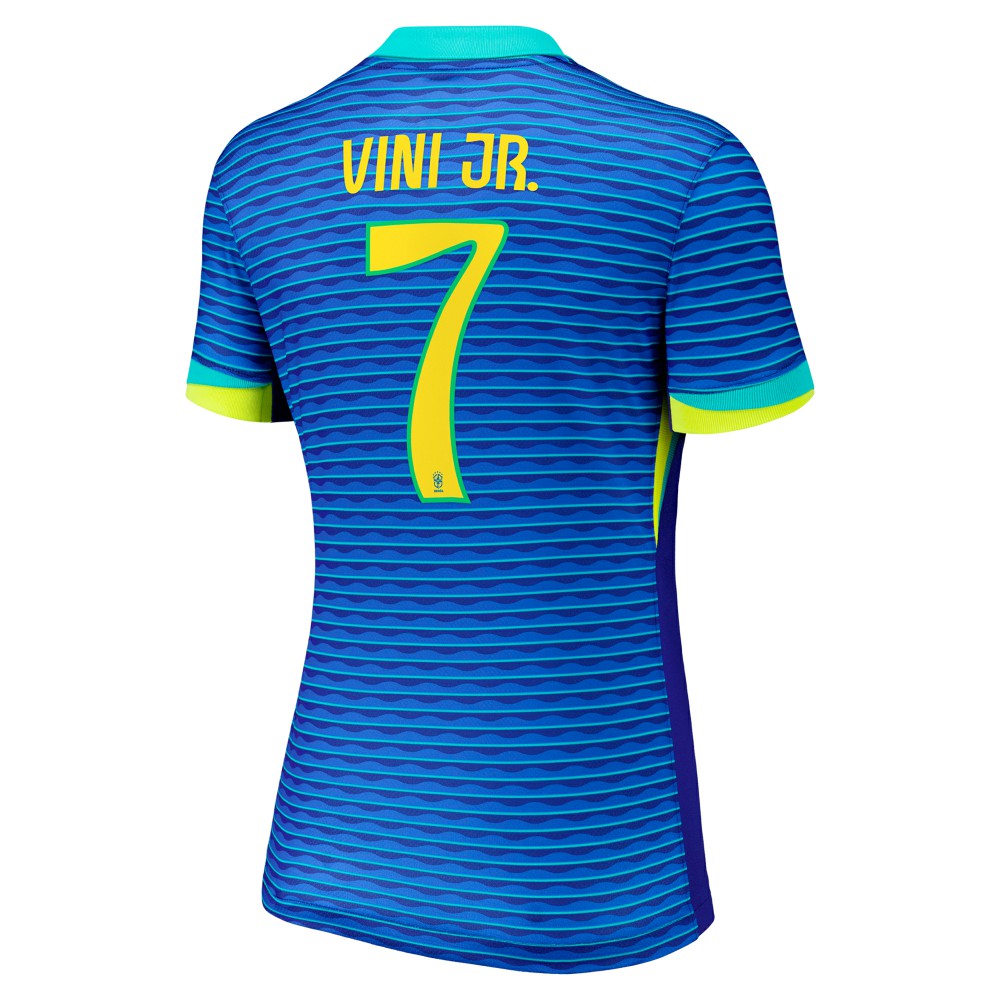 Vini Jr. Brazil National Team Women's 2024 Away Replica Jersey Blue - Nike