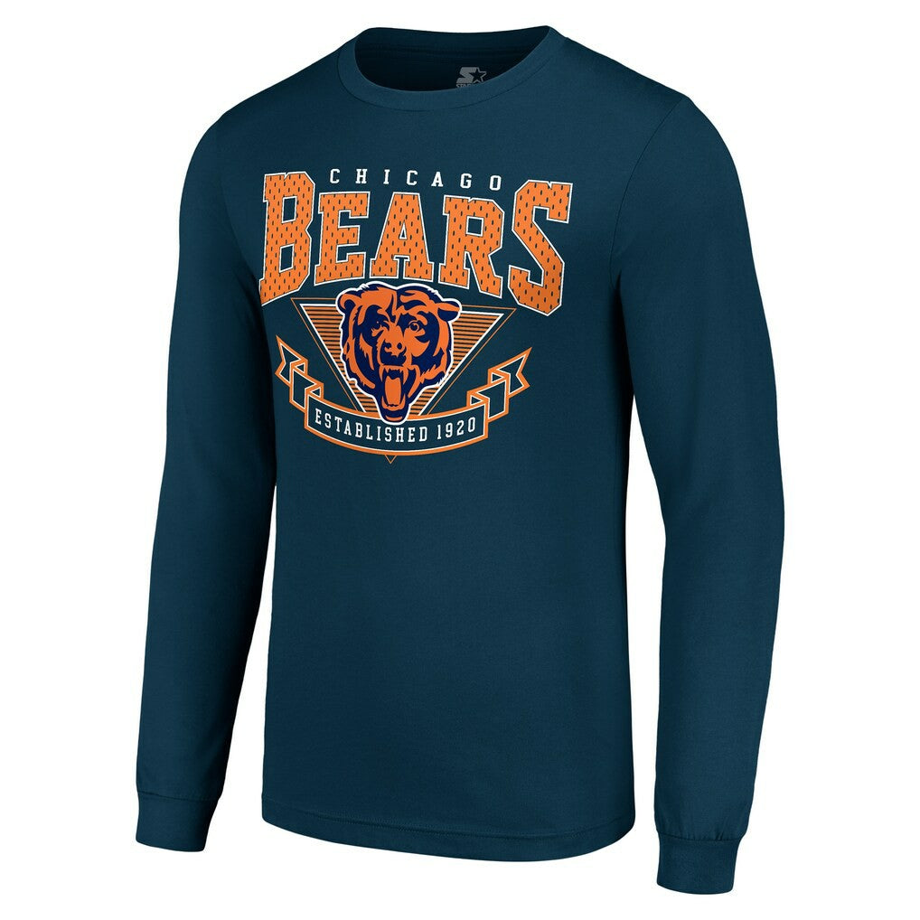 Chicago Bears  Starter '80s Inspired Team Logo Long Sleeve T-Shirt