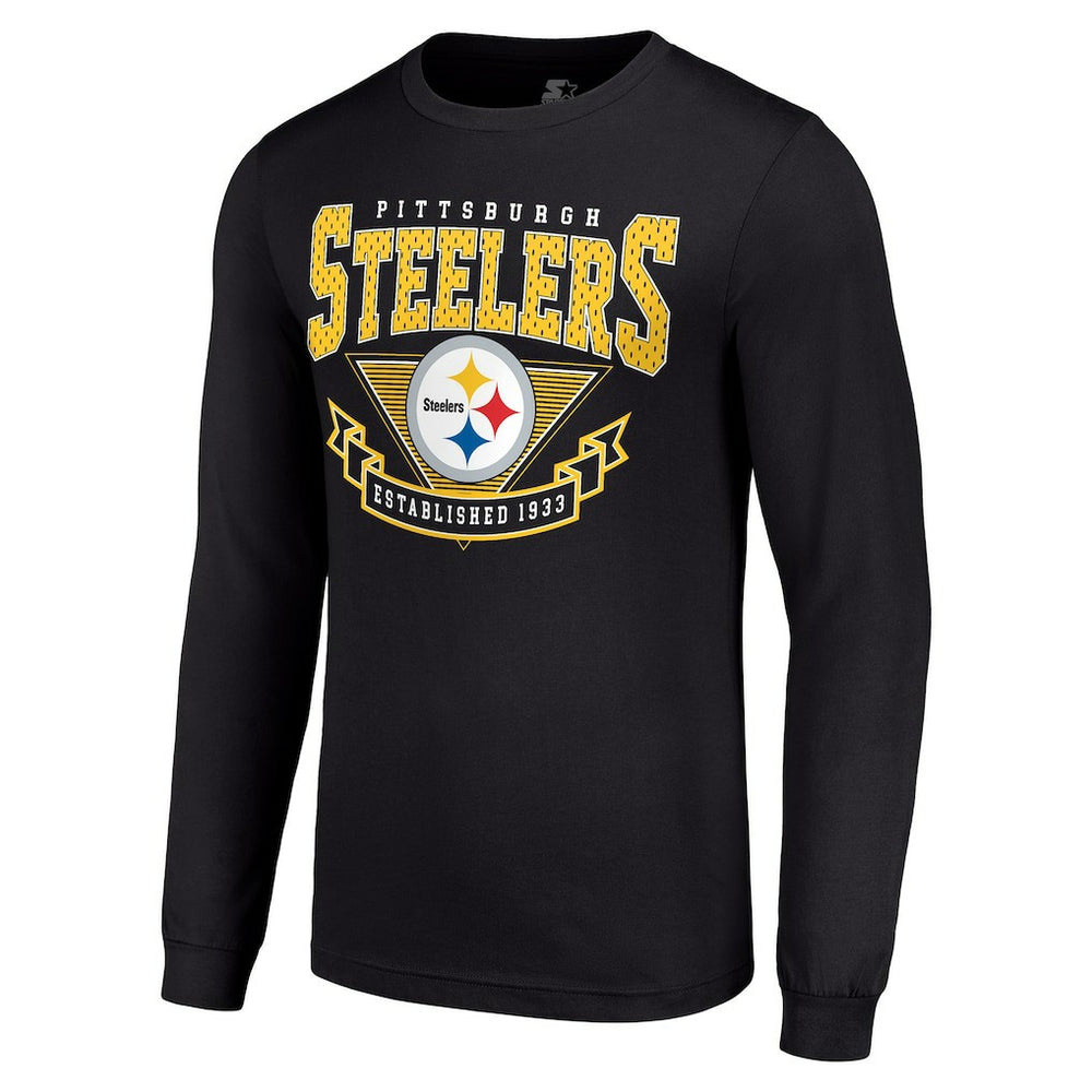 Pittsburgh Steelers  Starter '80s Inspired Team Logo Long Sleeve T-Shirt