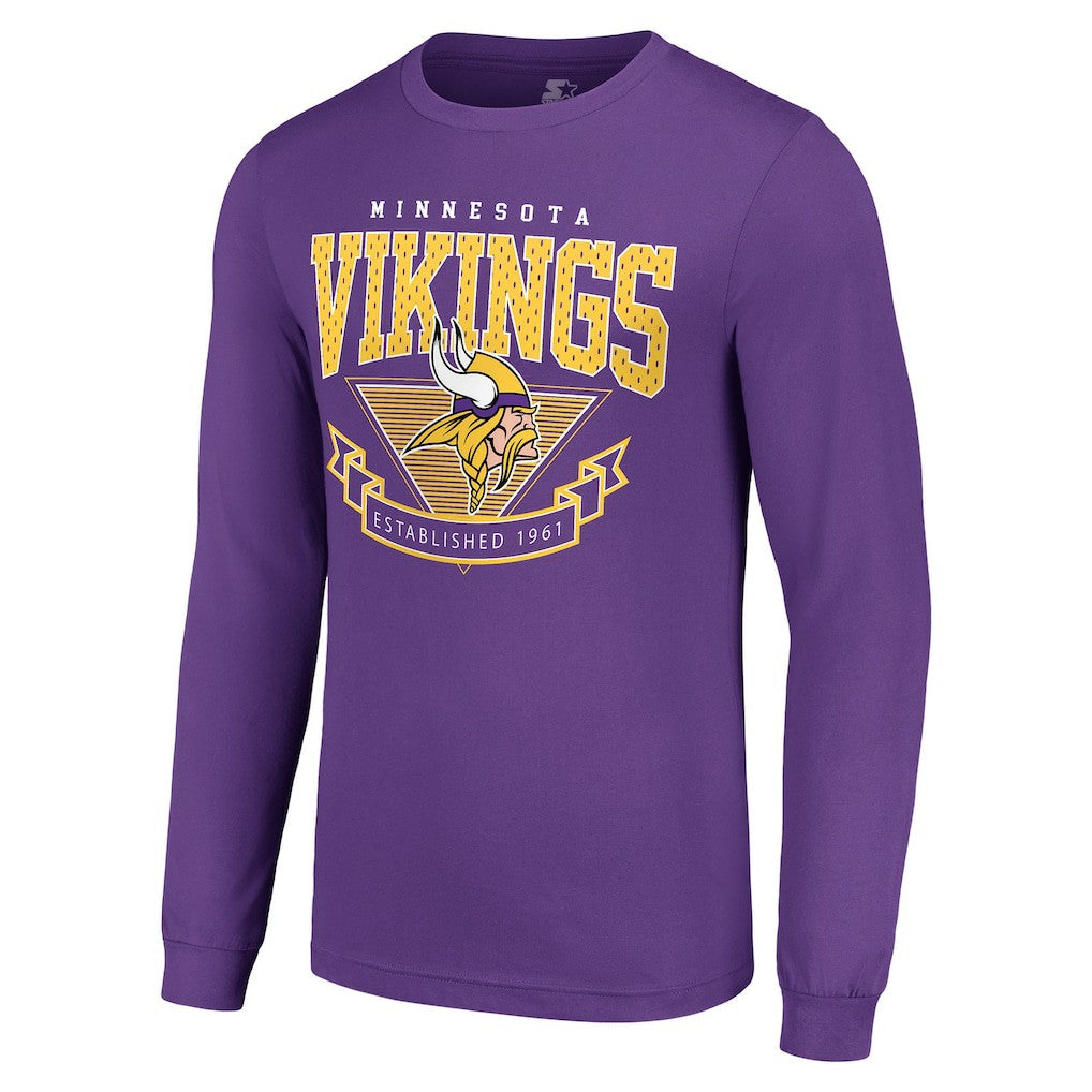 Minnesota Vikings  Starter '80s Inspired Team Logo Long Sleeve T-Shirt